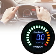 Anvazise Digital Meter 2-Inch 52mm LED Digital Anti-rust Mini Digital LED Car Vacuum Gauge for All 12V Cars Black One Size